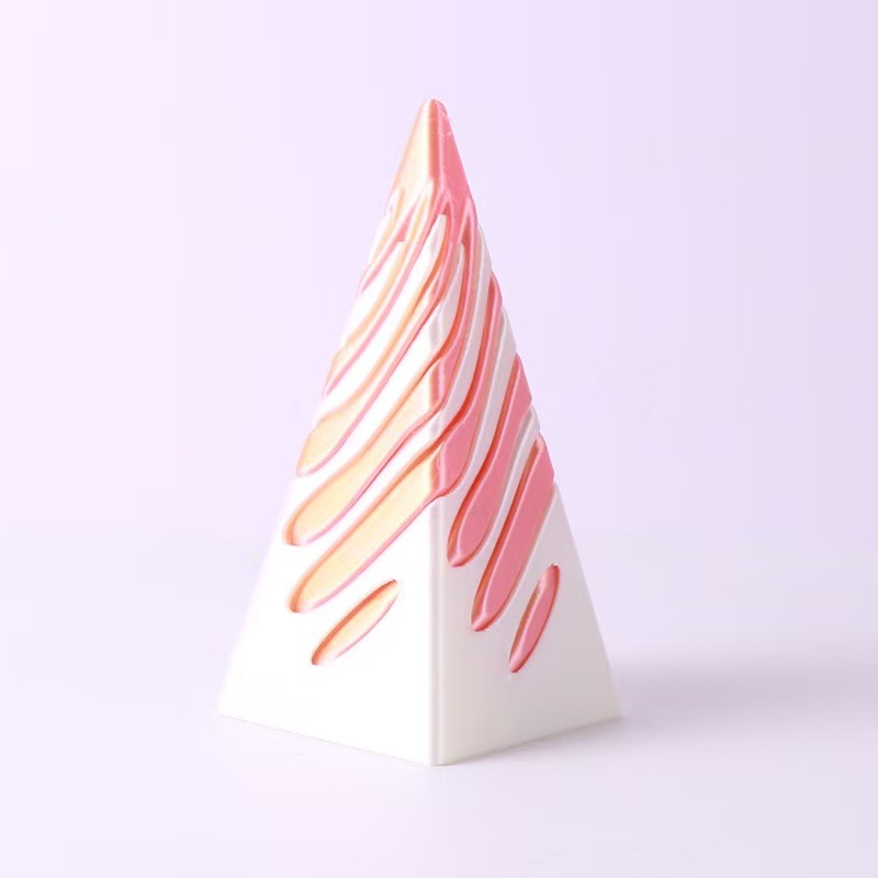 피라미드 스피너-실크 핑크 골드 7.9cm