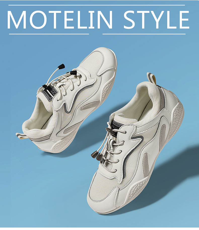 Giày sneaker nữ da thật đế mềm lưới thoáng khí dáng thể thao nhẹ xuân hè 2024 — Xám be 58231 LJ, Màu đen 58231 LJ, Màu hồng 58219 LJ, DH 58278-1 gót trắng cao 3cm mẫu thoáng khí mùa hè chi tiết 8