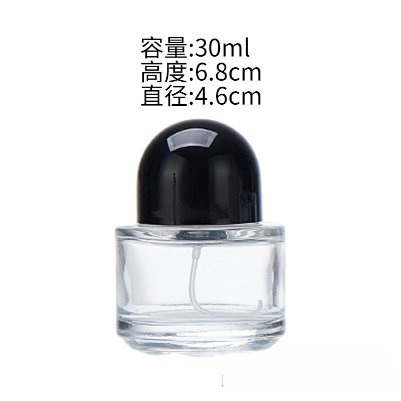 现货批发透明玻璃香水瓶30ml50ml香氛分装瓶带泵头空瓶|undefined