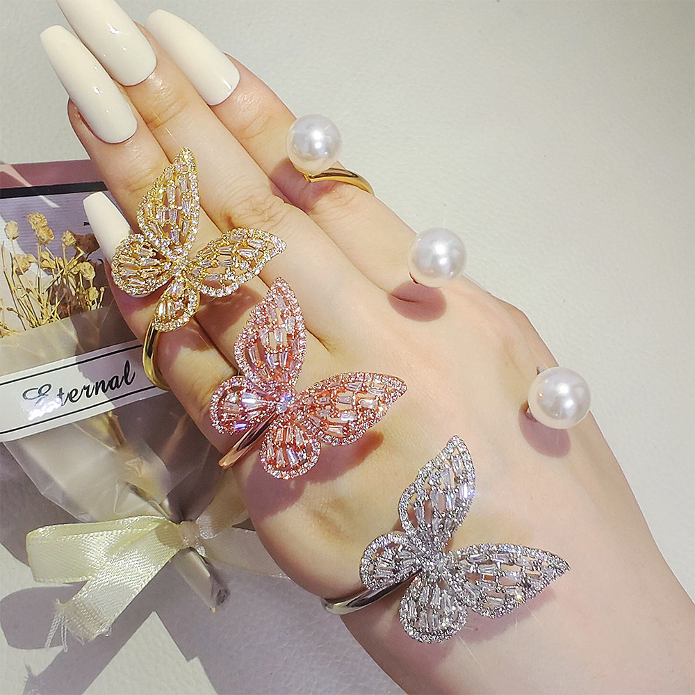 Onregelmatige armbandopening Verstelbare persoonlijkheid Veelzijdig Licht Luxe Design 5214_voghion.com