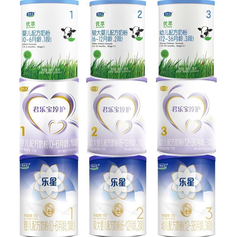 25-Year Date Junlebao Youcui Lexing Chunhu Stage 1, Stage 2, Stage 3 Infant Formula Milk Powder 170g