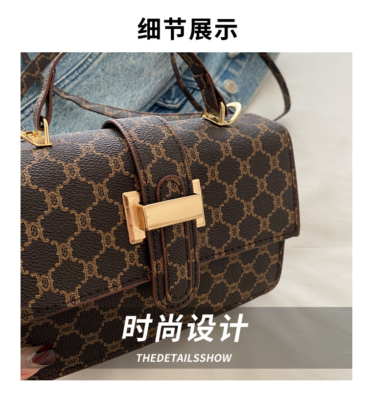 The 2024 new women's bag features a high-end texture, a niche and fashionable style, a retro and versatile small square bag, and a hand-held shoulder crossbody bag Application Scenario