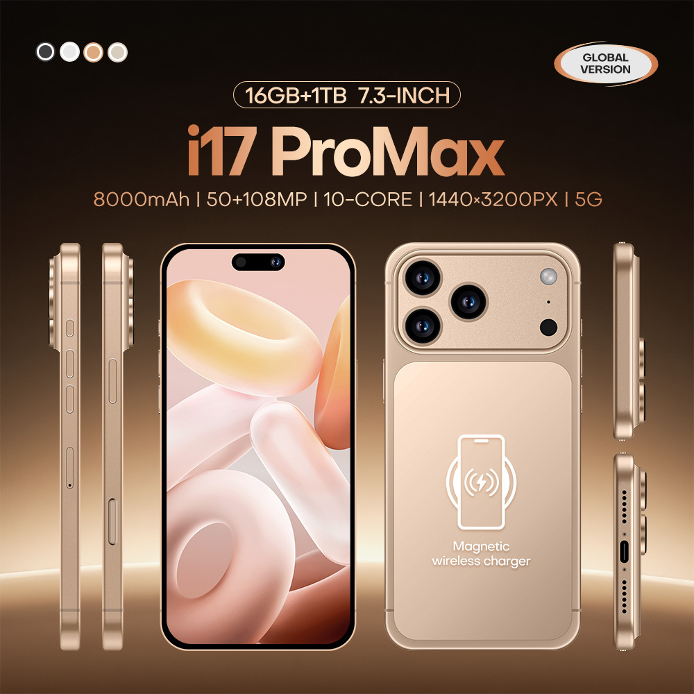 TK爆款低价i17ProMax智能手机3+64GB全球通大屏跨境手机批发热销