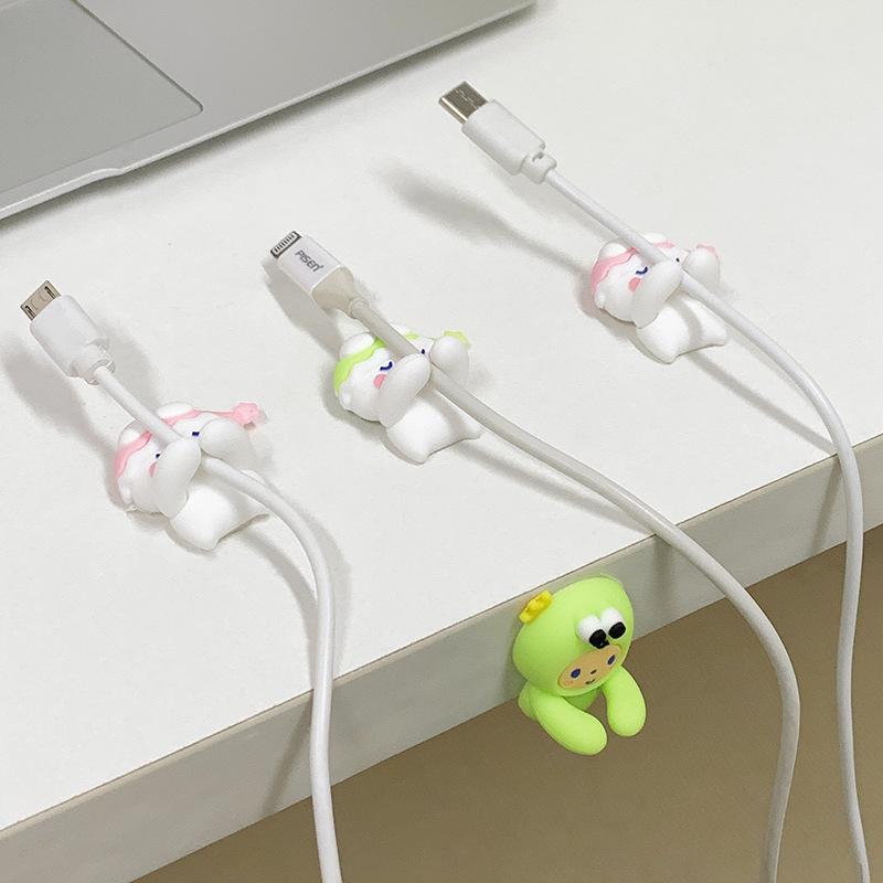 Cartoon headphones, storage system charging