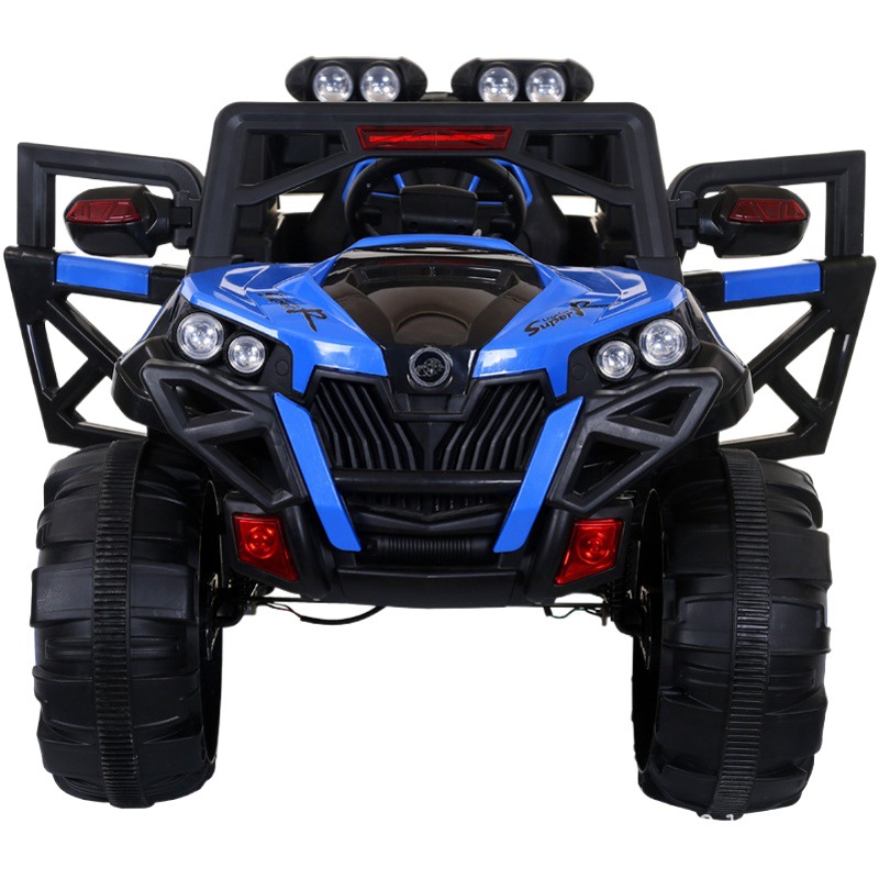 Coche eléctrico para niños grandes Vehículo todoterreno con tracción en las cuatro ruedas para Niños sentados Coche de educación temprana Coche de juguete de control remoto Generación de soporte