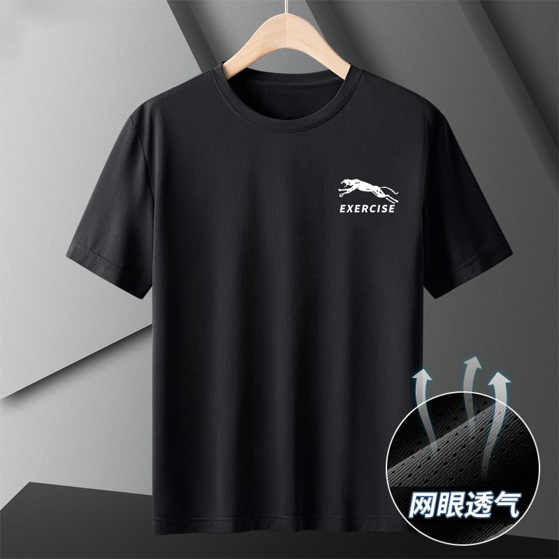 Camiseta deportiva para hombre, estilo verano 2026, de seda helada, malla fresca, transpirable, con protección solar y secado rápido, para parejas. image 19