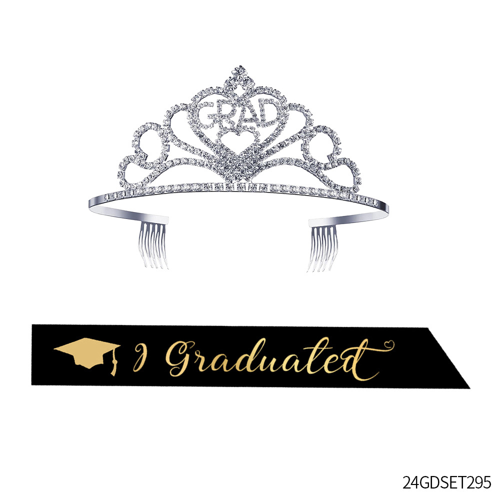 2025 nueva temporada de graduación, ceremonia de graduación, fiesta de graduación, correa para el hombro, etiqueta, traje de corona de graduación