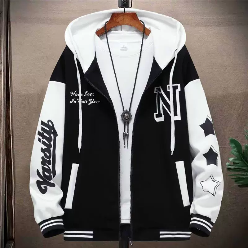 Молодежная весна и осень кардиган с капюшоном свитер