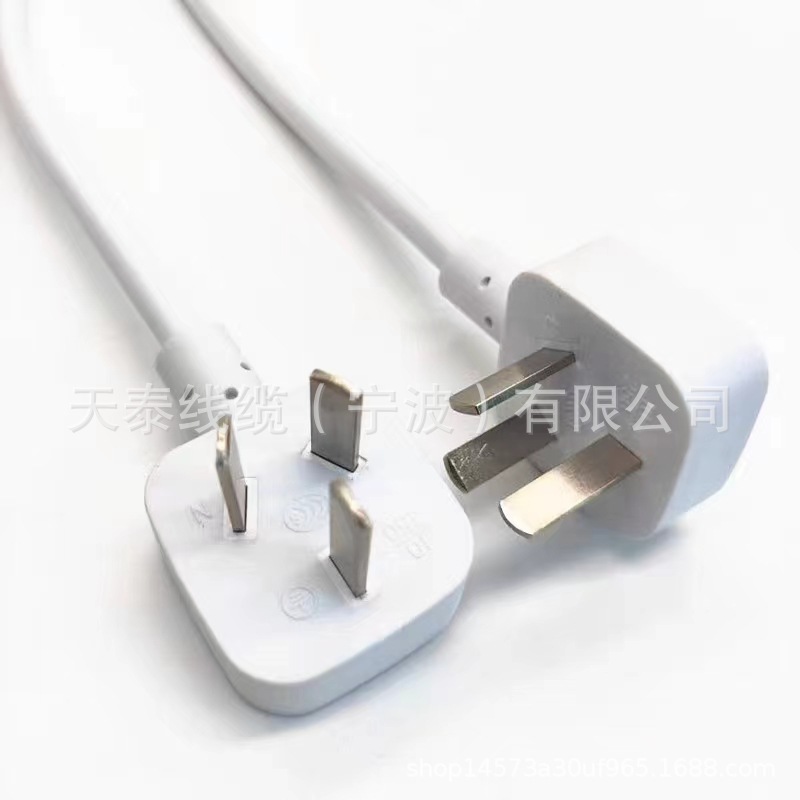 国标电源线厂家供应三芯三极电脑国标插头线三插小米国标电源线