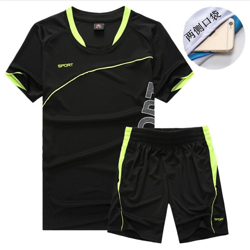 Verano hombre grande seco rápido sudor juego deportivo fitness entrenamiento de baloncesto correr camiseta transpirable pantalones cortos dos piezas image 8
