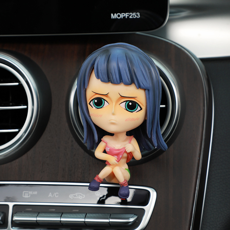 One Piece Hand Car Outlet Clip de perfume Luffy Accesorios creativos para automóviles Decoración de automóviles Adornos para hombres y mujeres