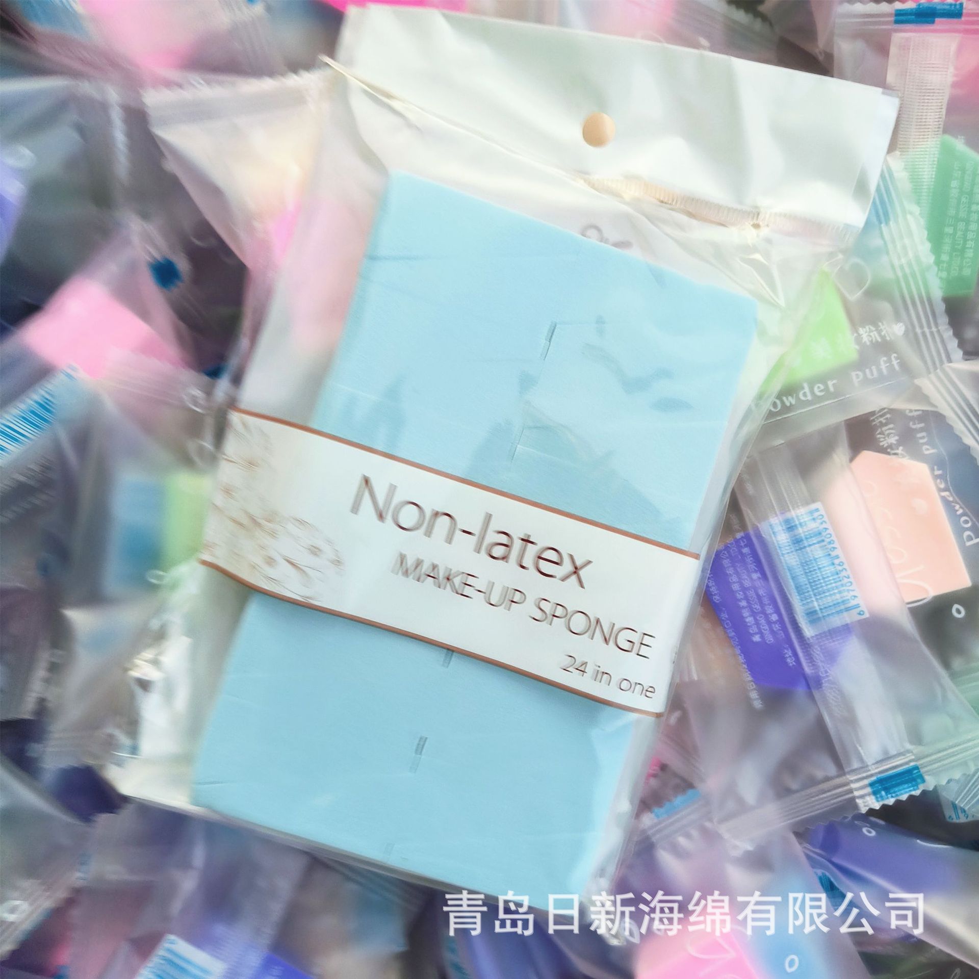 24-corte triángulo puff agua sin látex se hace más grande Matcha vino rojo hidrófilo húmedo y seco cojín de aire puff