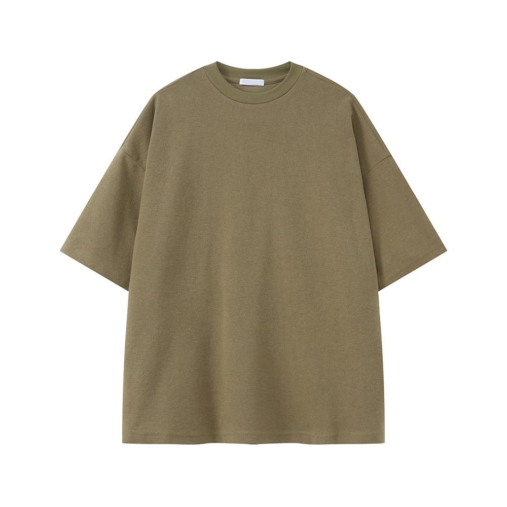 MTLCLOTHES Ropa de hombre | Estilo coreano Color sólido Sencillo Sensación relajada Cómodo y versátil Traje de manga corta de ocio deportivo de moda