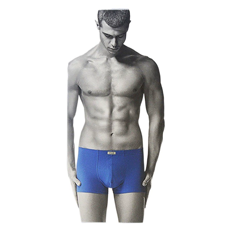 Мужские трусы-бокеры Jialiya оптом, 35001-1, хлопок, средняя посадка, 100%, шорты, цельные, дропшиппинг, дышащие