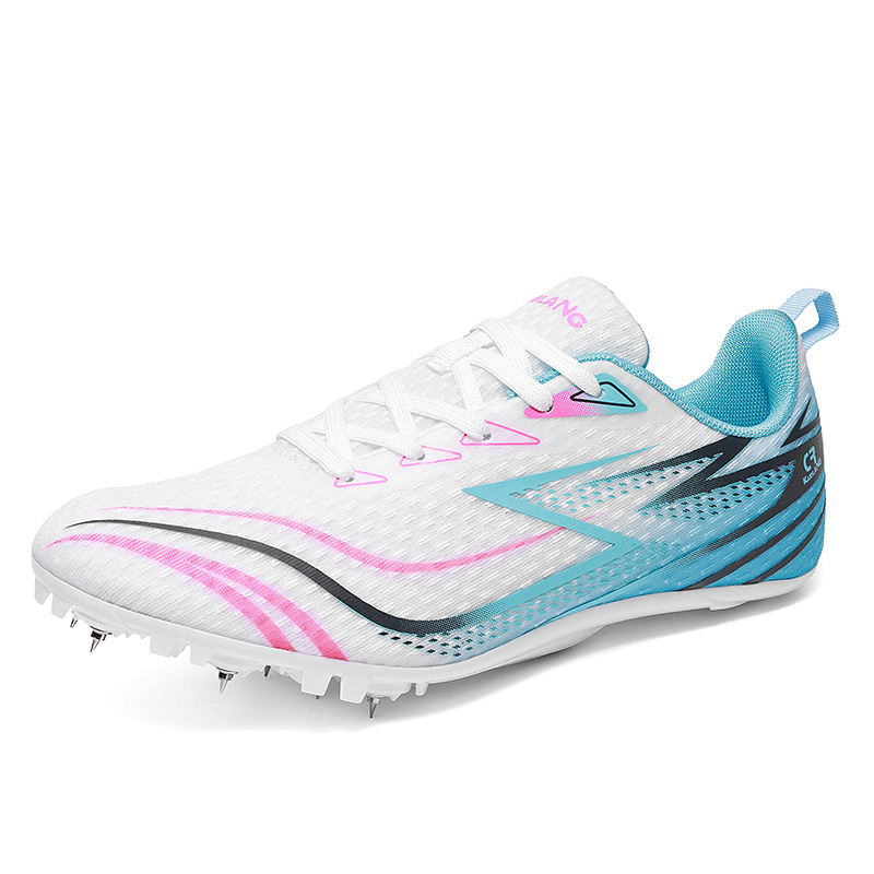 2025 zapatos de atletismo juvenil nuevos zapatos de moda transfronterizos resistentes al desgaste anti-deslizante para hombres y mujeres zapatos de competición de clavos bajos fábrica directa