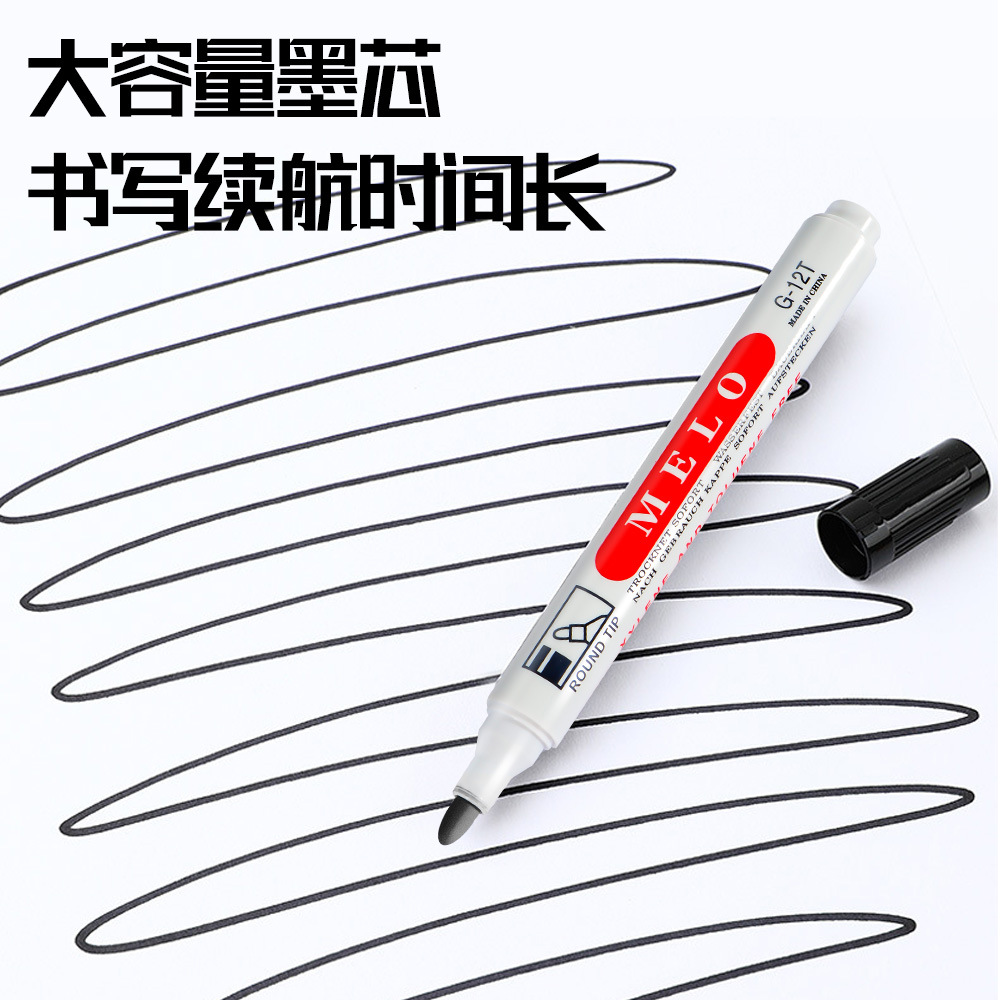 Resistente a la escritura punta de cuchillo marca de cabeza gruesa lápiz de aceite impermeable de gran capacidad logística marca de cabeza grande especial lápiz al por mayor