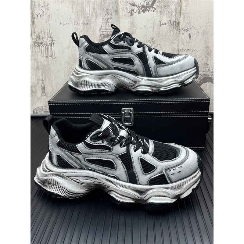 Мужская ретро сетчатая лапша мужская обувь 2024 новый папа повседневная сетка дышащая спортивная обувь Lefu