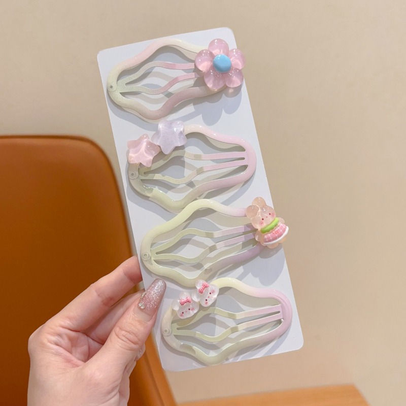 Niños de color jalea nubes lindas niñas bebés cabeza de cabello rotos broche de cabello rotos broche de cabello