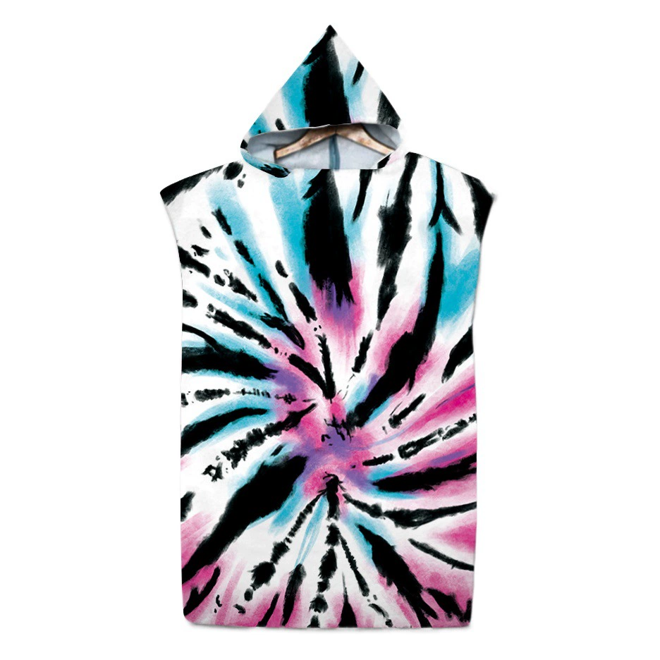 Рендеринг производителей оптом взрослое банное полотенце накидка Дети с капюшоном из микрофибры печатное носимое банное полотенце оптом