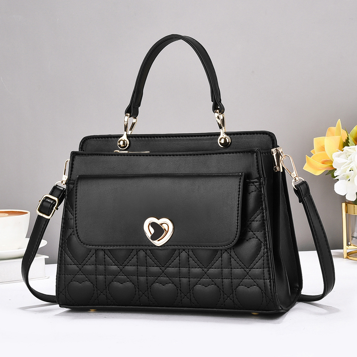 Hermoso bolso de hombro 2025, bolso de mujer, bolso grande, temperamento de mujer, nuevo bolso coreano, mujer universal