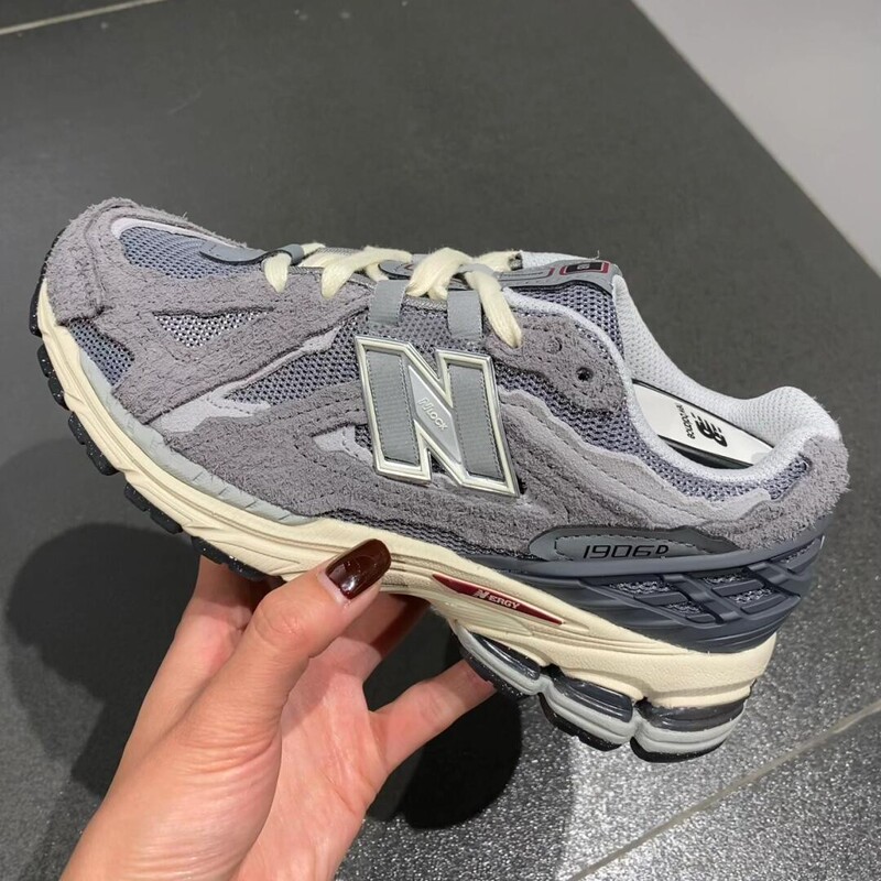 跨境批发纯原NB1906液态银全智贤同款男女复古情侣慢跑步运动老爹|undefined