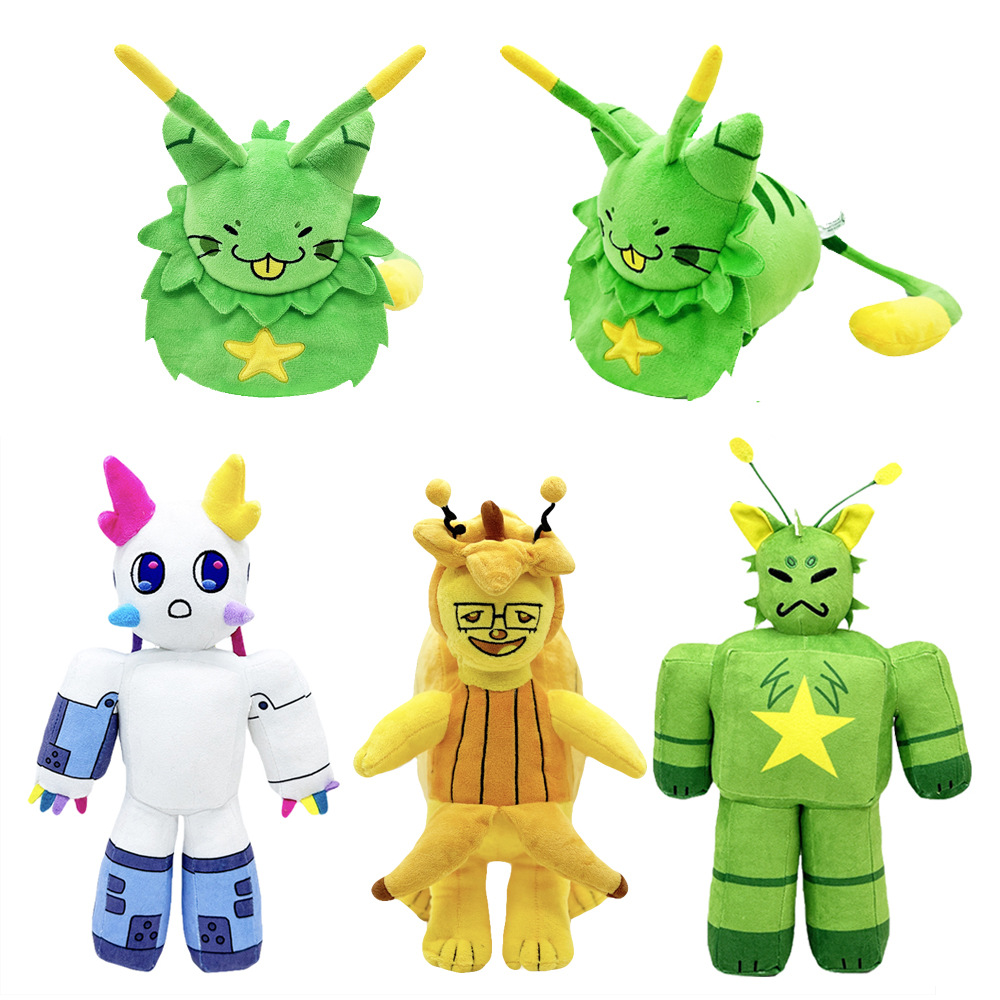Nouveau produit transfrontalier Regretevator Gnarpy périphérique de jeu poupée en peluche chat vert_voghion.com