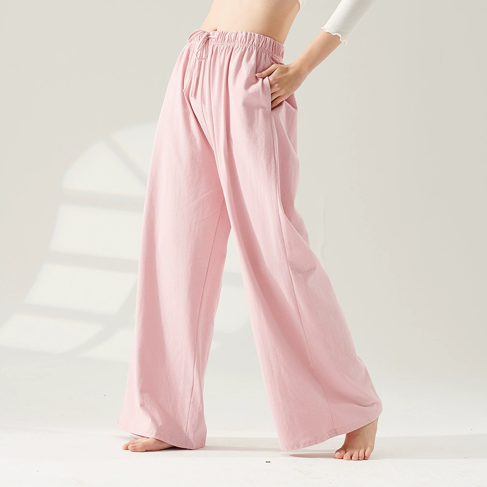 Классические танцевальные брюки, широкие брюки, прямые брюки, с широким подолом, женский современный новый стиль, для занятий по искусству, весна-лето, свободный крой «облако».