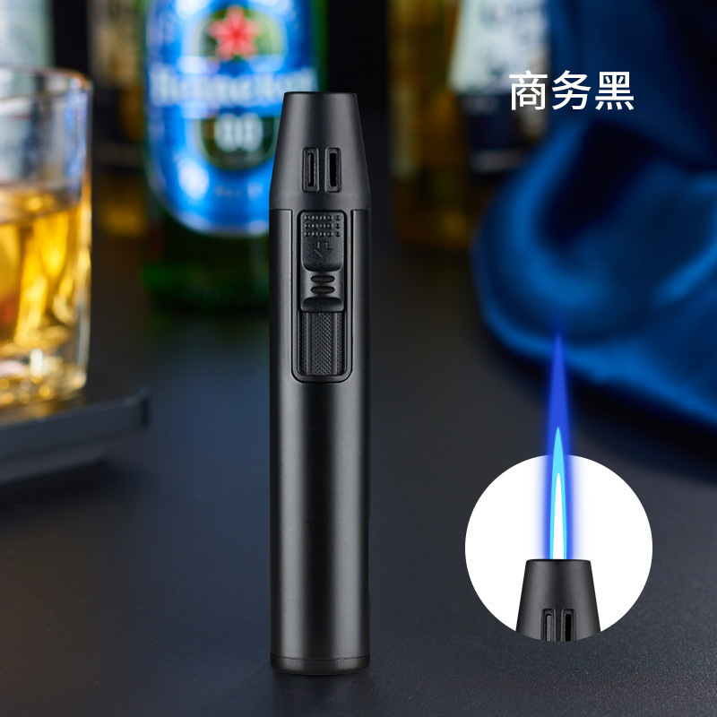 新款HB257蓝焰直冲双火厨房点火器金属外壳抖音货源同款打火机|undefined