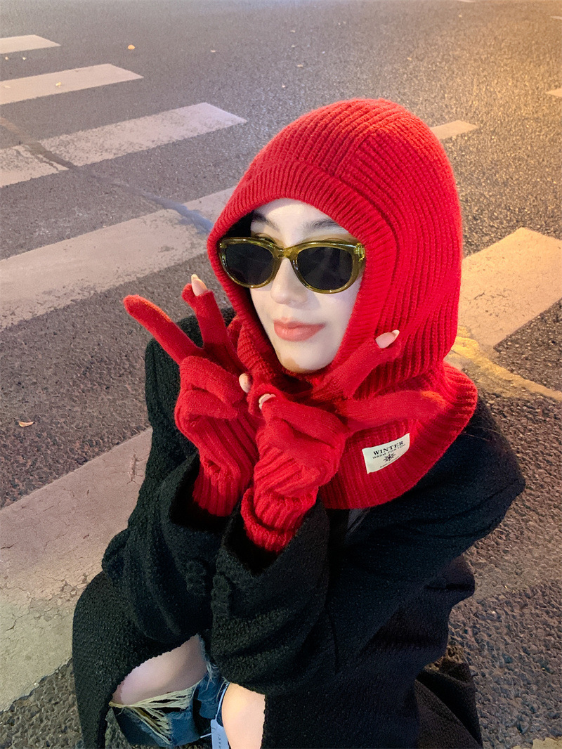 复制_巴拉克拉法帽手套套装秋冬季女红色保暖针织.jpg