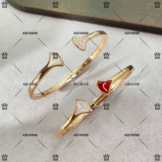 CNC精工扇形弹力不掉色手镯红玛瑙白贝母小裙子开口手环女手环