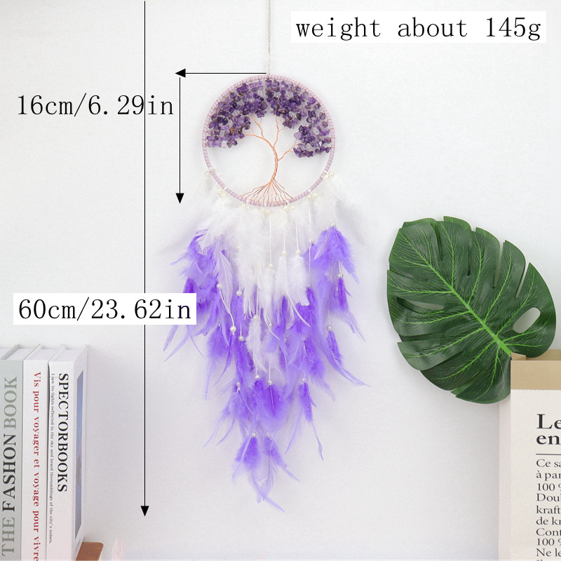 Dreamcatcher Tree Feather Metal 1 Piece display picture 2