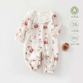 安阳童装春秋宝宝连体衣婴儿衣服a类纯棉连体衣新款新生儿包屁衣