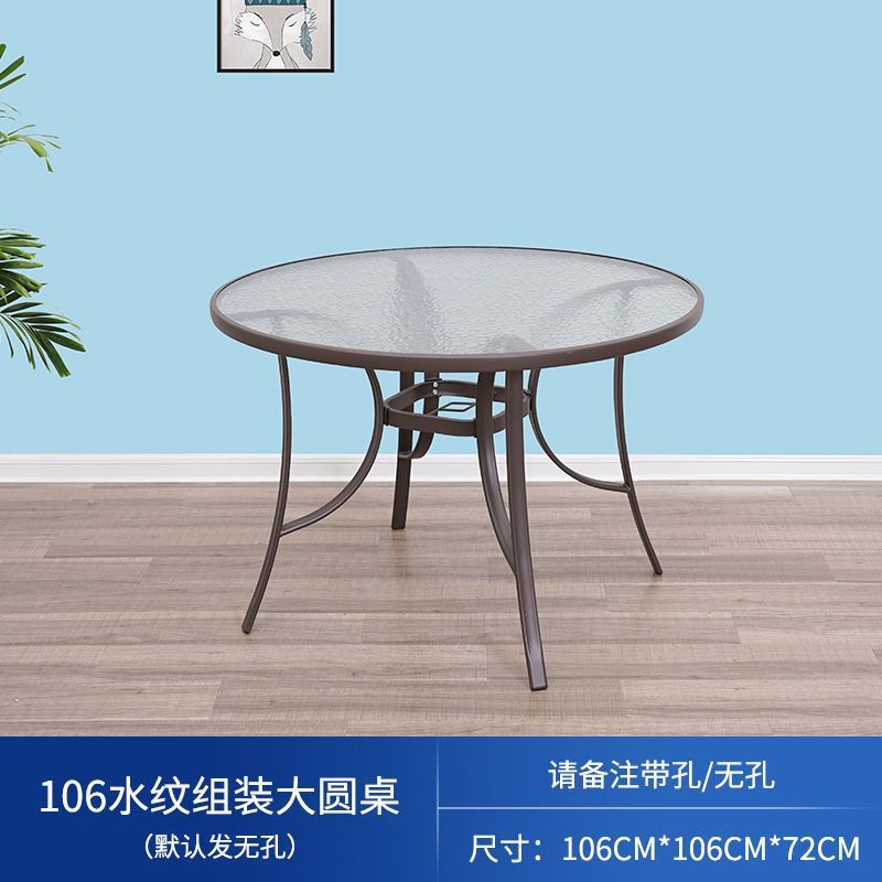 屋外折りたたみテーブル、屋外ミルクティーショップ、ガラスバルコニー、小さなテーブルと椅子、ラウンドテーブル、ダイニングテーブル、インターネットセレブホームテーブル、屋外強化|undefined