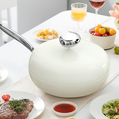Pebble wok, medical stone non-stick wok, milk wok, frying pan, frying pan, induction cooker pot set