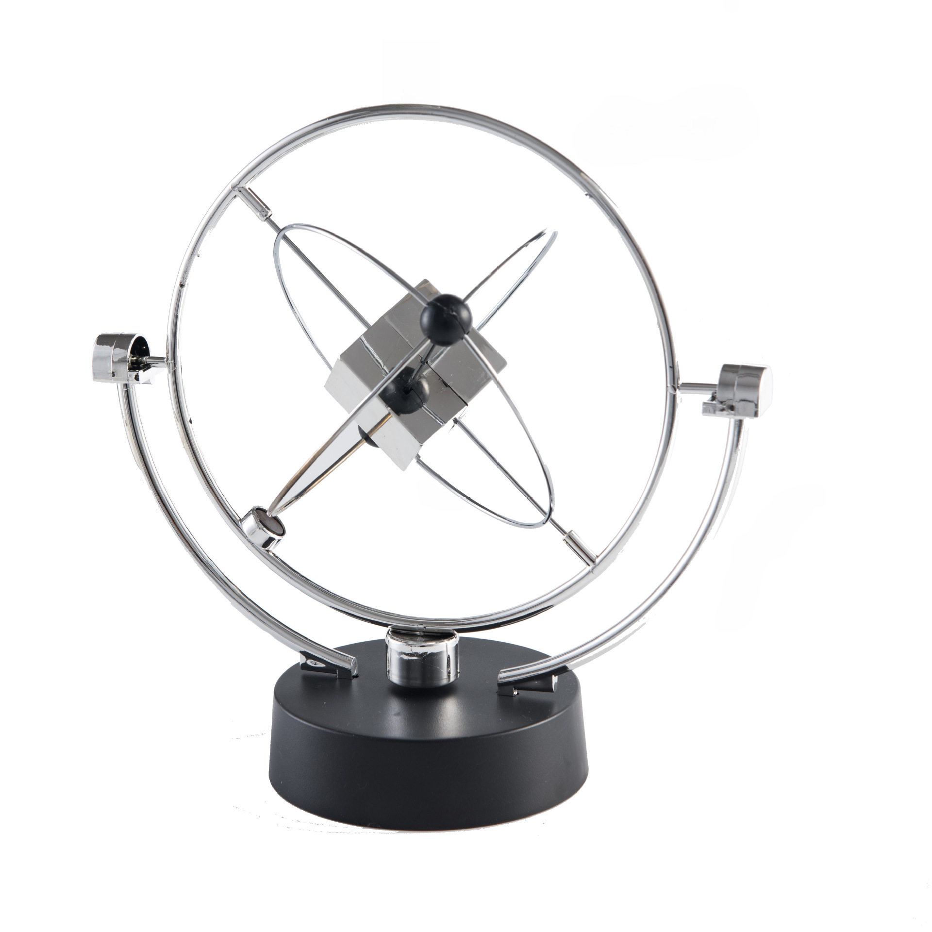 H007 Silver Block Rotating Model Model Kinetic Art Science Kit