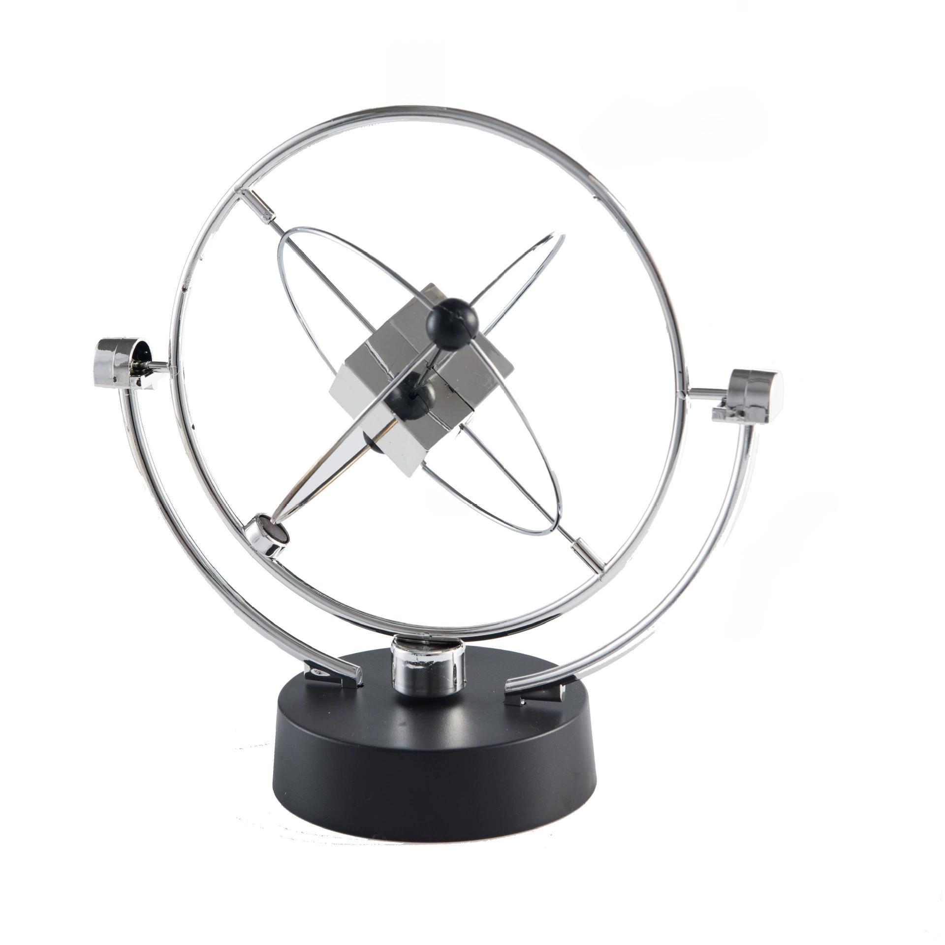 H007 Silver Block Rotating Model Model Kinetic Art Science Kit
