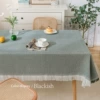 Waffle-Dark Green [upgraded non-bleached raw cotton]