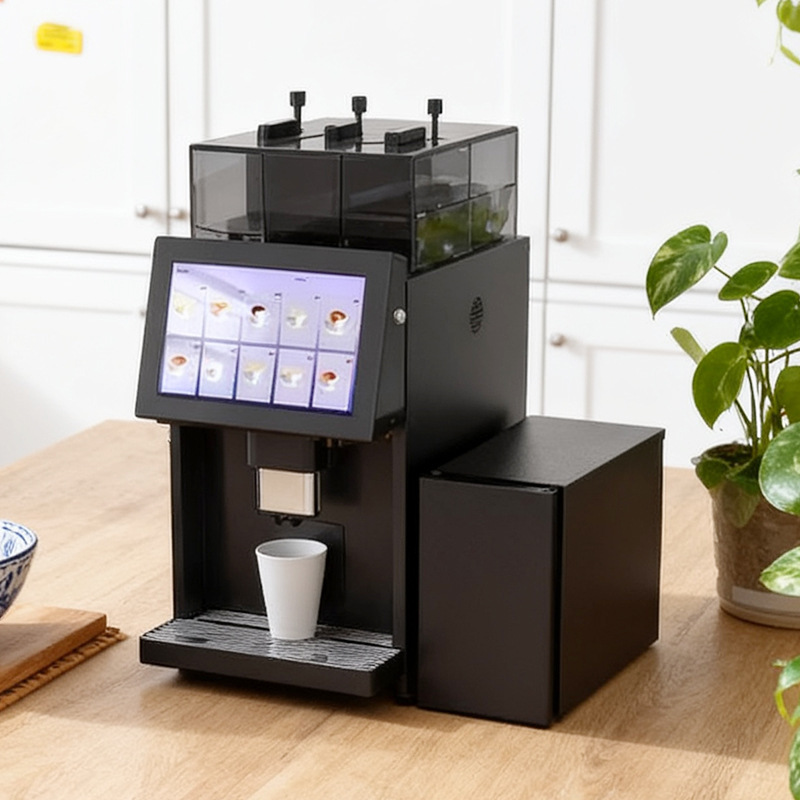 Popular Household and Commercial Small Desktop Coffee Machine with Milk Tank, Bean Grinder, Italian-Style Automatic Beverage Machine, Fully Automatic Popular Household and Commercial Small Desktop Coffee Machine with Milk Tank, Bean Grinder, Italian-Style Automatic Beverage Machine, Fully Automatic