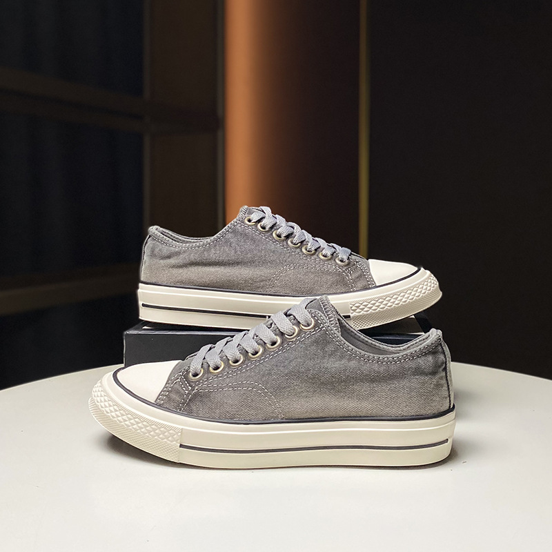 Watermelon Red Washed Canvas For Women, European Products, 2024 Summer New Flat Bottomed Versatile Casual Board Shoes,_voghion.com