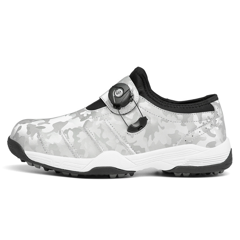 Přeshraniční horké prodejní velké velikosti párové protiskluzové golfové boty pro muže a ženy ležérní zahraniční obchod otočné knoflíky nepromokavé sportovní boty_voghion.com
