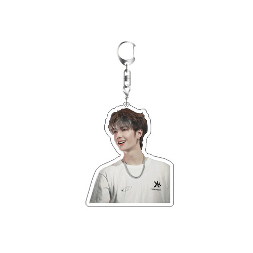 Wang Yibo Acrylic Double Layer Keychain Cute School Bag Pendant Warm Peripheral Support Gift Birthday Gift Wholesale