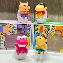 正版蜡笔小新有点味道系列摆件汽车风口香薰车载手办公仔礼物周边