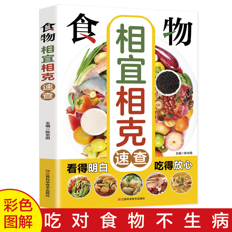 생활과 건강에 적합한 음식과 적대적인 음식의 빠른 참조