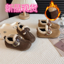 女童勃肯鞋2025冬季儿童棉鞋韩版加厚保暖魔术贴幼小中童鞋子现货