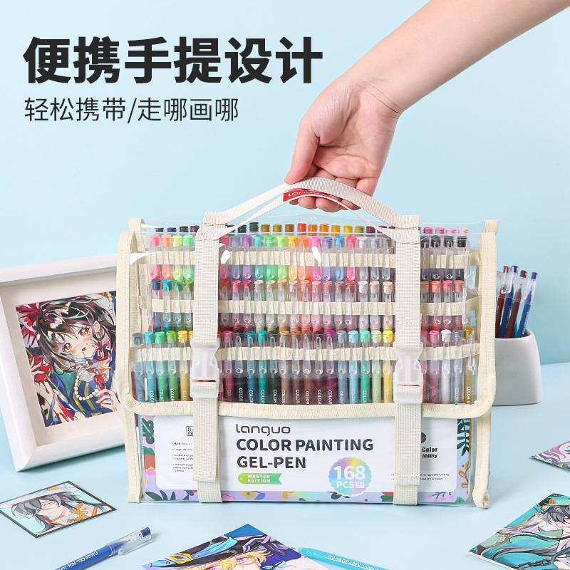 Blue fruit hand pen painting 162 color gift box suit color gel pen painting acrylic mark pen quantity excellent price Blue fruit hand pen painting 162 color gift box suit color gel pen painting acrylic mark pen quantity excellent price
