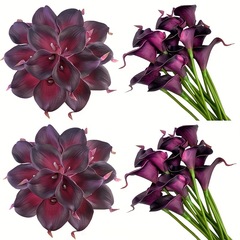 クロスボーダー卸売りシミュレーションアクセサリーPUシミュレーション花ソフト花造花装飾花芸手触り馬蹄蓮メーカー直販