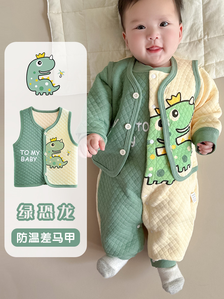 Ropa de otoño e invierno para bebés, monos de algodón puro para bebés, peleles cálidos y adorables de algodón acolchado para niños y niñas, mamelucos para recién nacidos.