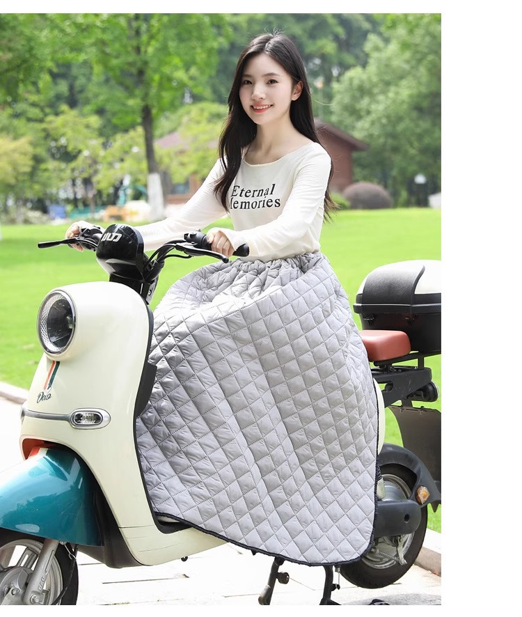 Suitable for Electric Vehicle Windproof Quilt Autumn and Winter New Half-Body Warm Knee Pads Waterproof Thickeneded Velvet Windproof Skirt for Men and Women