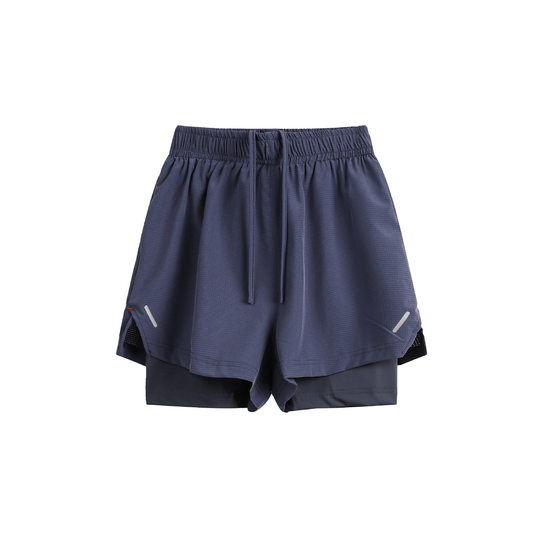 Ru Meng Summer New Two-in-One Lined Pants Training Sports Running Casual Shorts Men's and Women's All-Match Beach Pants