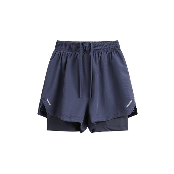 Ru Meng Summer New Two-in-One Lined Pants Training Sports Running Casual Shorts Men's and Women's All-Match Beach Pants